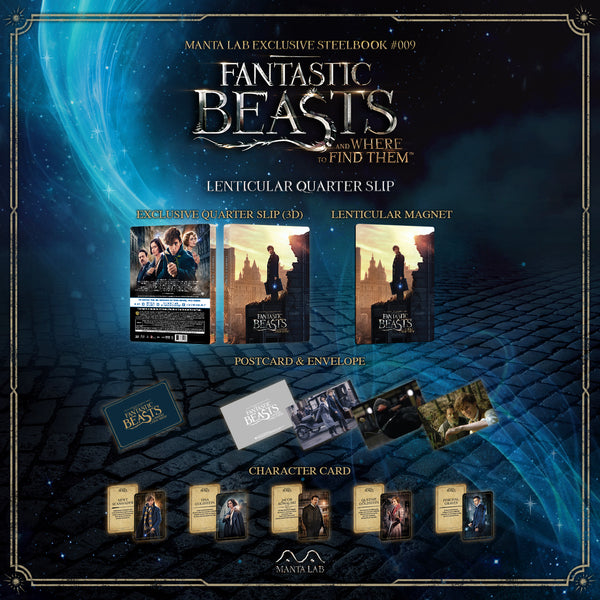 ME#9] Fantastic Beast Steelbook (Lenticular Quarter Slip)(2D+3D