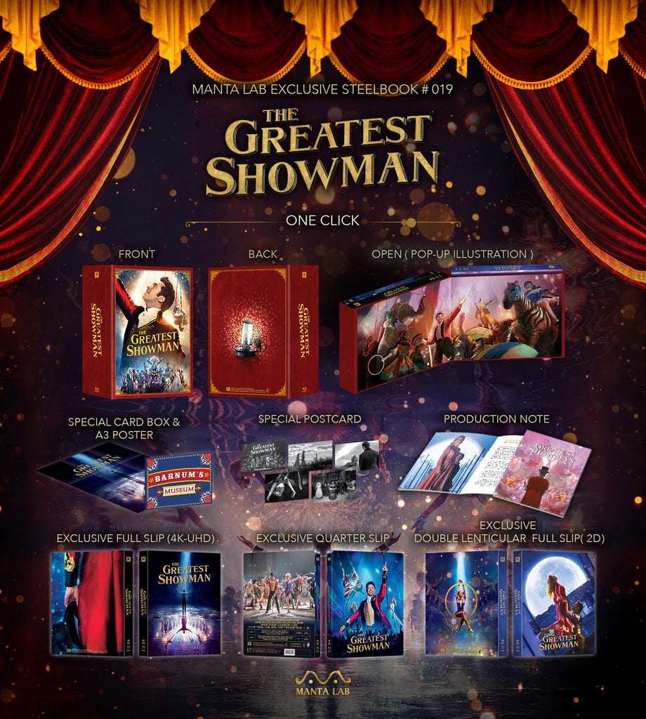 [ME#19] The Greatest Showman Steelbook (One Click)