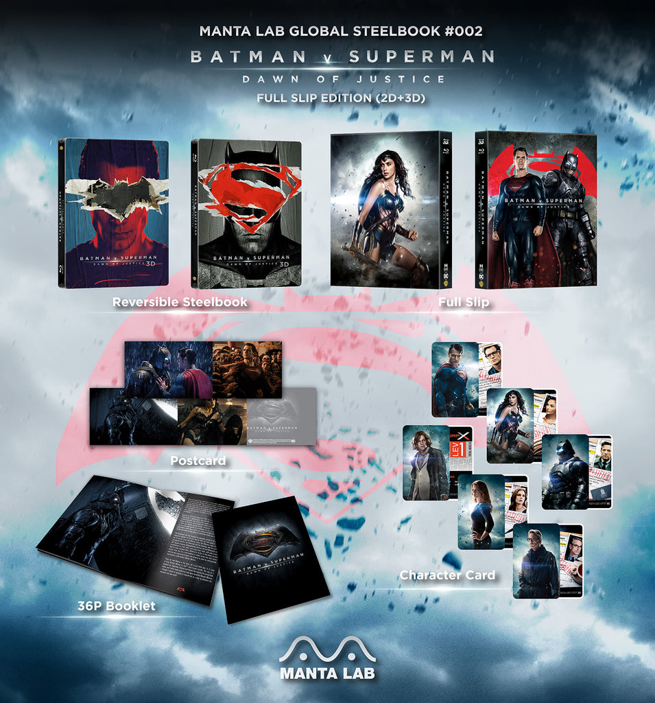 [MG#2] BATMAN V SUPERMAN: DAWN OF JUSTICE STEELBOOK (FULL SLIP)(2D+3D)