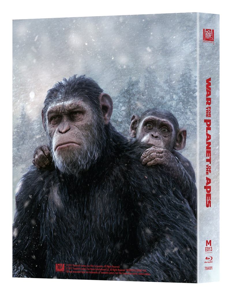 [ME#13] War For The Planet of The Apes Steelbook (Double Lenticular Full Slip)(2D+3D)