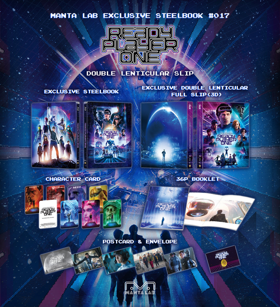 [ME#17] Ready Player One Steelbook (Double Lenticular Full Slip)(2D+3D)