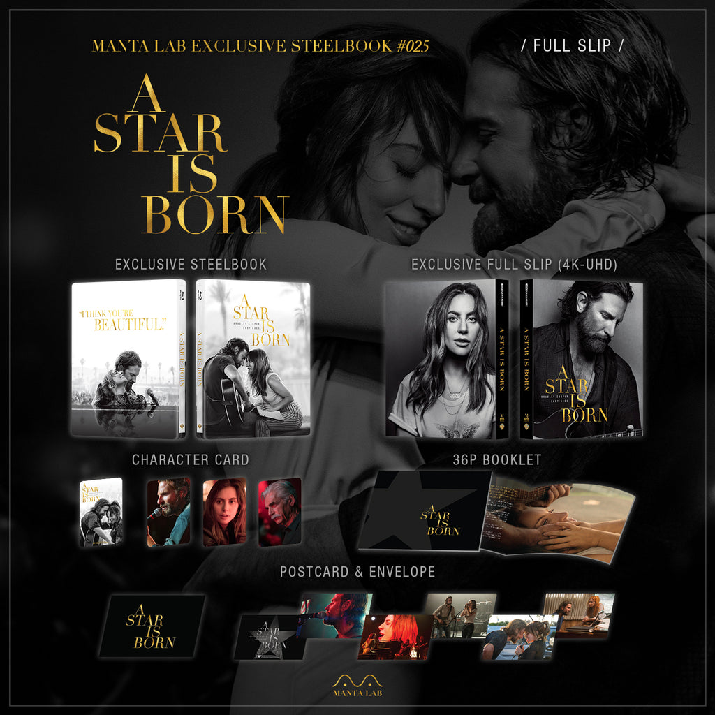 [ME#25] A STAR IS BORN Steelbook Full Slip (Extended Cut) (2D+4KUHD)
