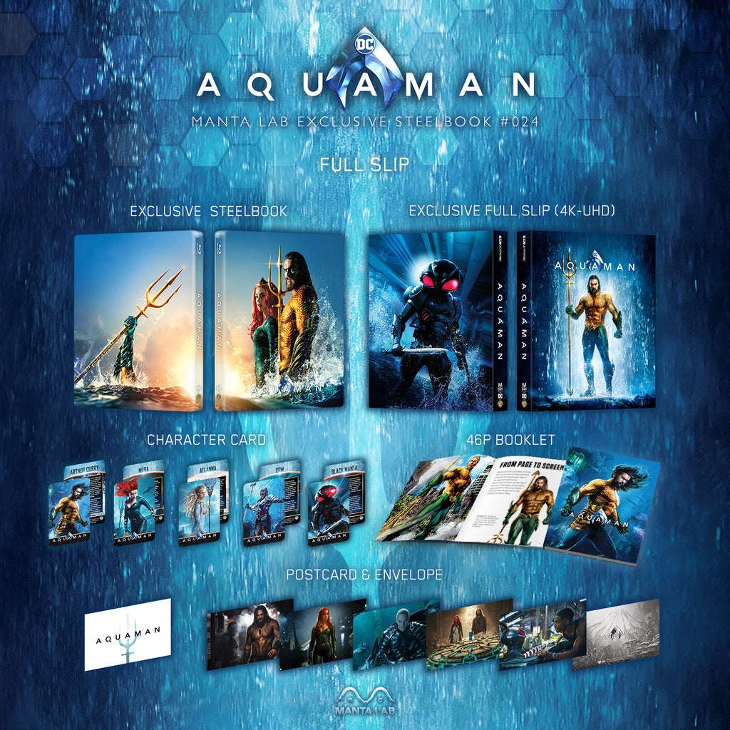 [ME#24] Aquaman Steelbook (Full Slip)(2D+4KUHD)