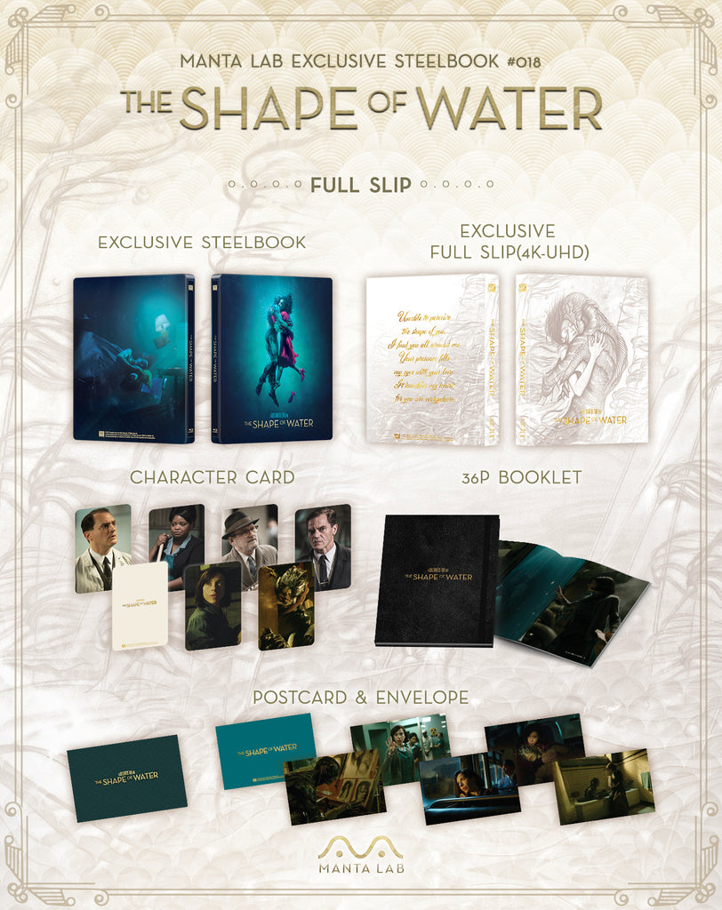 [ME#18] The Shape of Water Steelbook (Full Slip)(2D+4KUHD)