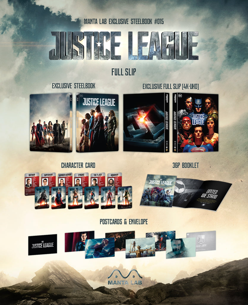 [ME#15] Justice League Steelbook (Full Slip)(2D+4KUHD)
