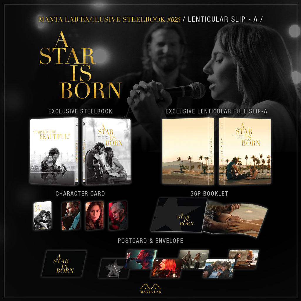 [ME#25] A STAR IS BORN Steelbook Lenticular Full Slip-A (Extended Cut )(2D)