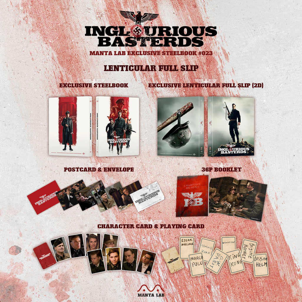 [ME#23] Inglourious Basterds Steelbook (Lenticular Full Slip)(2D)