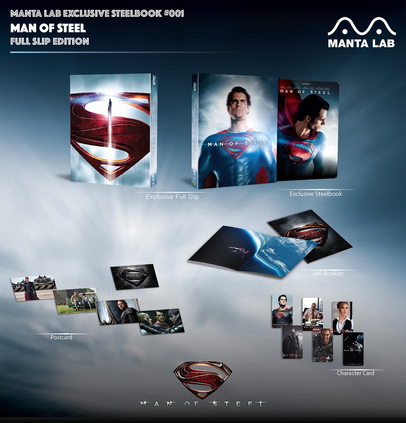 Man of Steel 3D Blu-ray (Blu-ray 3D + Blu-ray + DVD)
