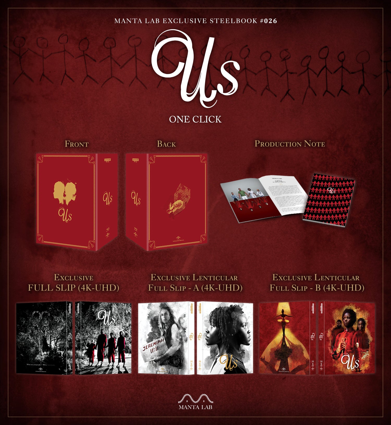ME#26] Us Steelbook (One Click) - Manta Lab