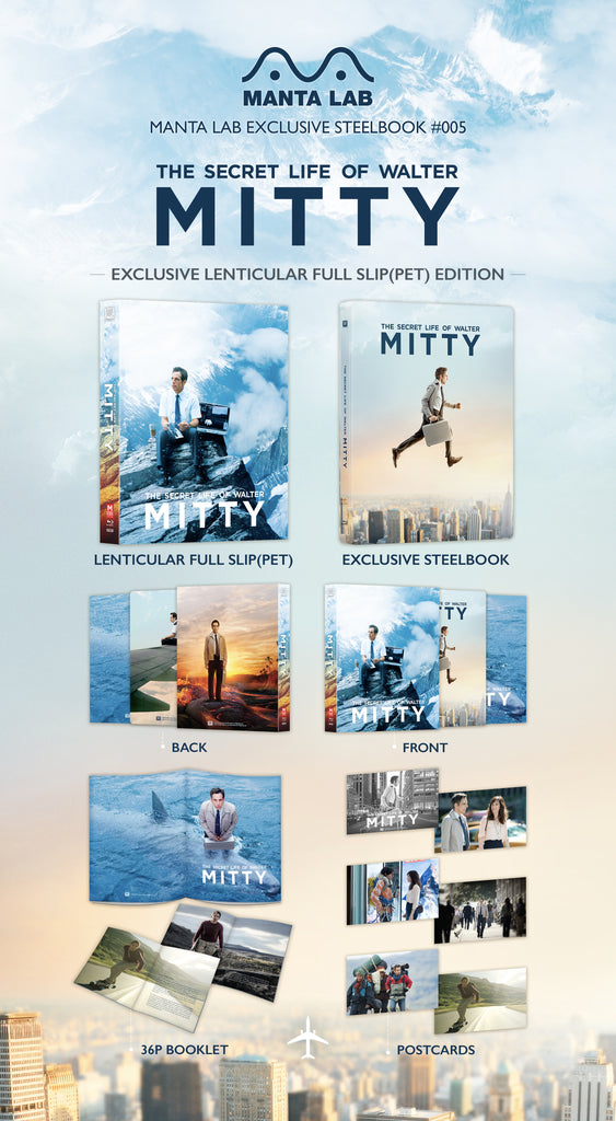 [ME#5] The Secret Life of Walter Mitty Steelbook (Lenticular Full Slip-PET)
