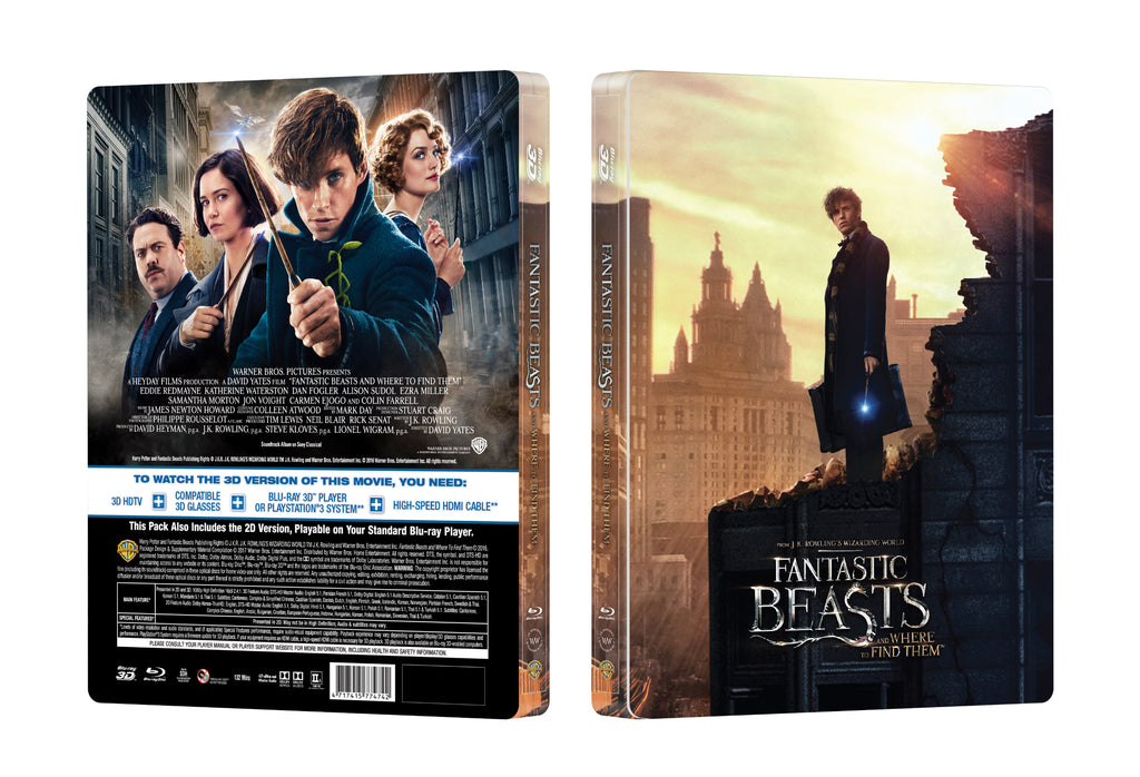[ME#9] Fantastic Beast Steelbook (Lenticular Quarter Slip)(2D+3D)